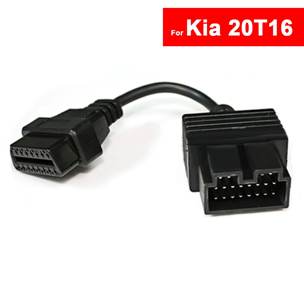 

20 Pin to OBD Obd2 Obdii 16 Pin Car Diagnostic Adapter Converter Cable for KIA Free Shipping