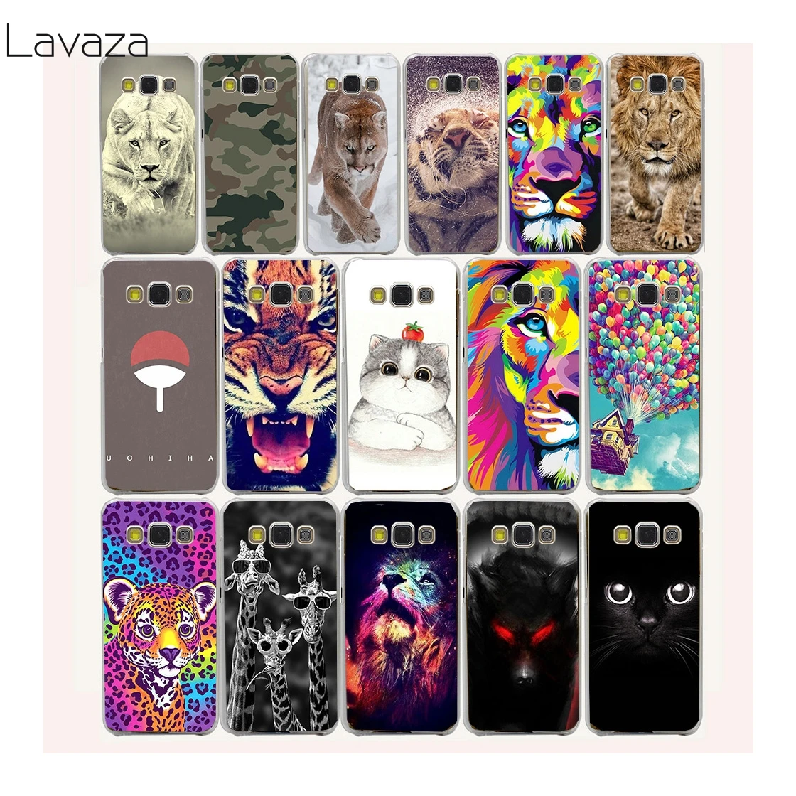 

cute Snow animal lion tiger Hard Transparent Case Cover for Galaxy 2015 A3 A5 7 8 J5 7 & Note 5 4 3 2 & Grand 2 & Prime