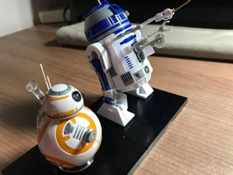 WSTXBD Bandai Звездные войны 1/12 весы Пластик модель комплект BB-8 R2-D2 Экшн фигурки куклы игрушки Figurals Brinquedos