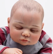 20″ silicone reborn dolls high end handmade boutique doll reborn soft cloth body painted hair child bebe gift boneca reborn