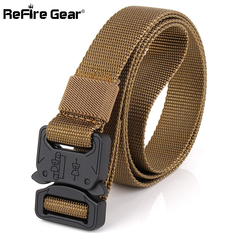 

SWAT Combat Safety Knock Off Tactical Belt Men Military Equipment Heavy Duty RU US Army Belts Metal Buckle Nylon Waistband 2.5cm