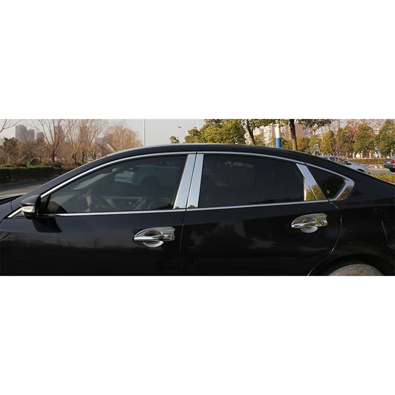 

lsrtw2017 304 stainless steel car window trims for nissan teana 2008 2009 2010 2011 2012 2013 2014 2015 2016 2017 2018 altima