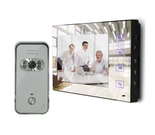 XinSiLu безопасности видеодомофон " полноцветный ЖК-дисплей зеркало экран видео телефон двери для виллы бесплатно аудио дверной звонок(1TO1 - Цвет: 766M and 669HS