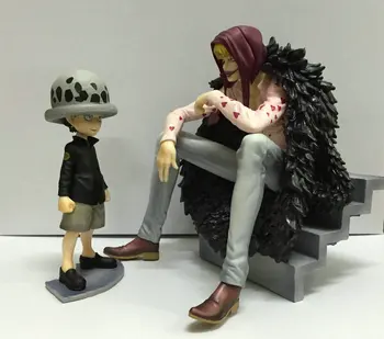 dsfew 2pcs Set Anime Action-Figur One Piece Corazon Trafalgar Law PVC 12~16cm Modell Nette Sammlung Kinder Geschenk Dekoration Spielzeug-Puppe dsfew 2pcs Set Anime Action-Figur One Piece Corazon Trafalgar Law PVC 12~16cm Modell Nette Sammlung Kinder Geschenk Dekoration Spielzeug-Puppe