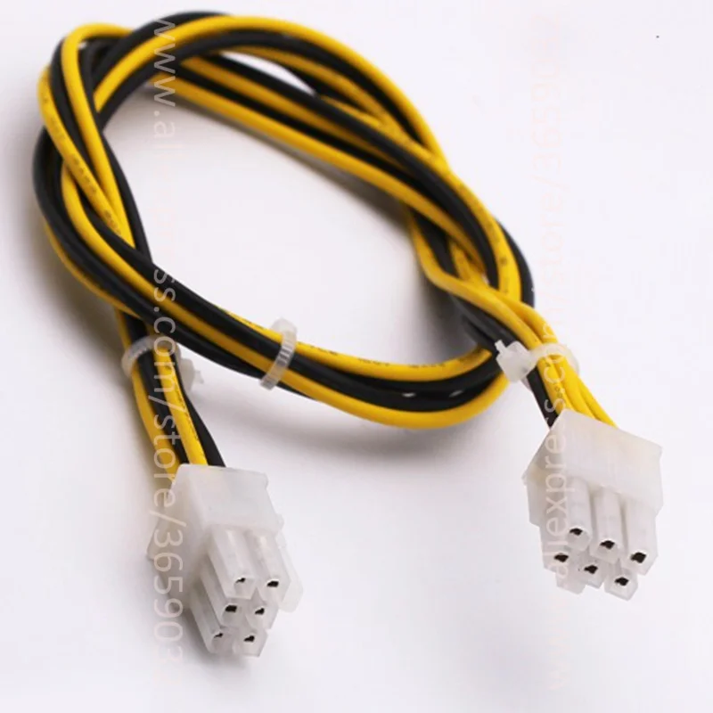 Pci e PCIe PCI Express 6 P штекерным 6Pin мужской Графика видео карты 50 см DIY Питание кабель btc