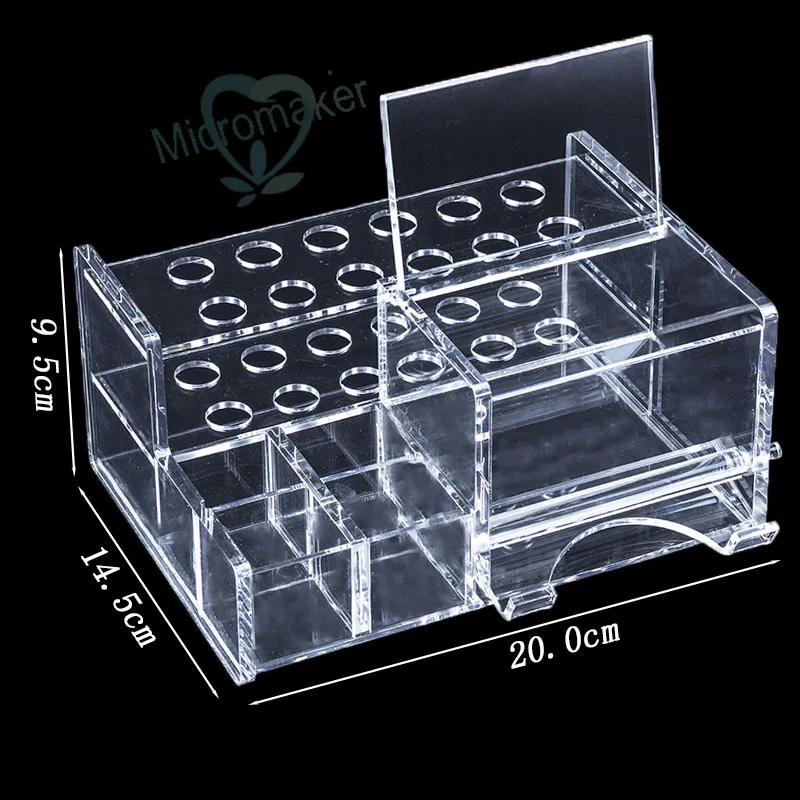 1 шт. стоматологический акриловый Органайзер для шприца смолы клей аппликатор Высокое качество S/L для продажи - Цвет: L