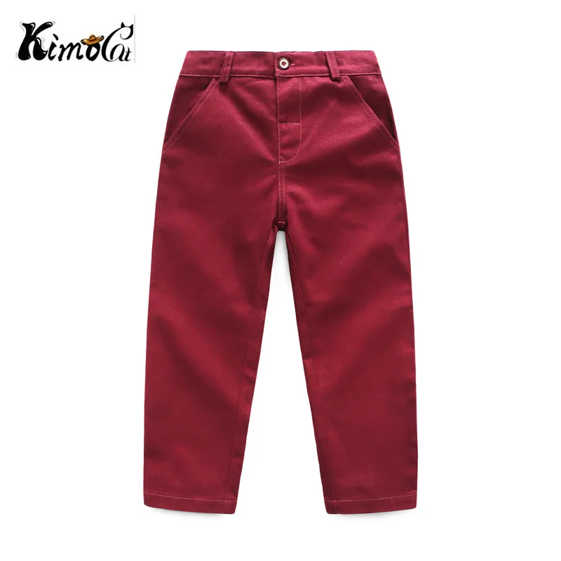 

Kimocat new High quality Boys Pants Spring High Quality Teenage Boy Clothing Kids Pants Boy Trousers Children Cotton Pants