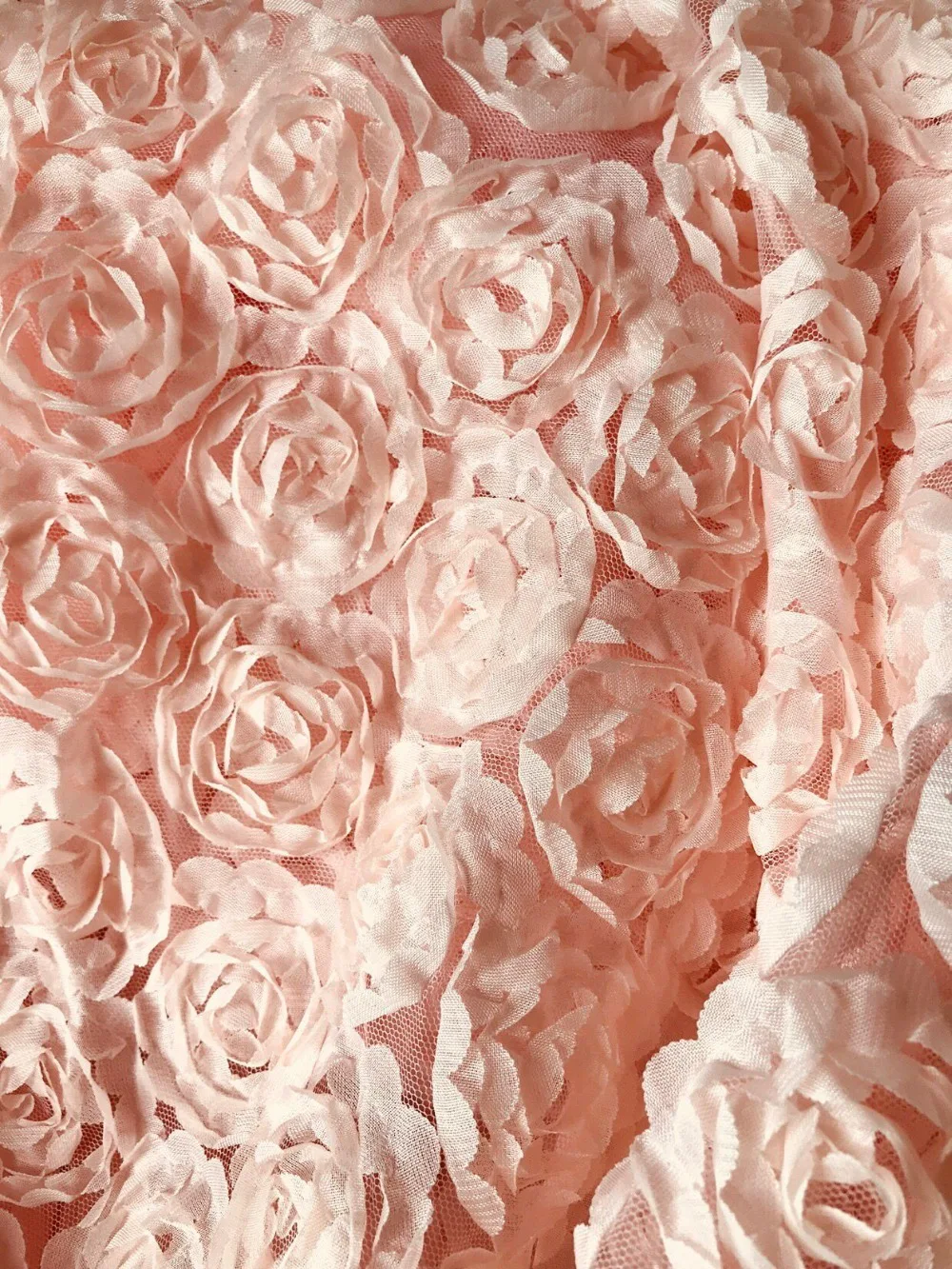 3d rose lace fabric