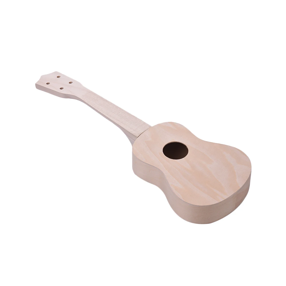 Незавершенные DIY Гавайские гитары укулеле 2" Ukelele Uke Kit липа тело и шеи пластик гриф и мост нейлоновая струна для любителей укулеле