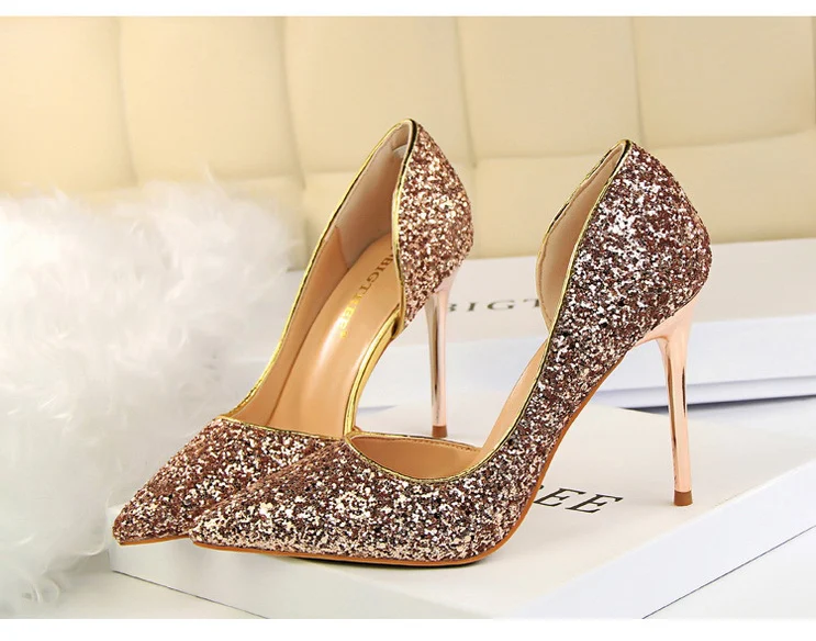 sapatos femininos saltos finos sapatos de casamento