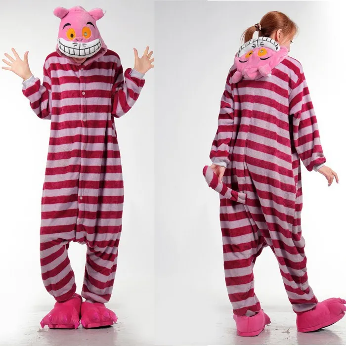 Cheshire Cat Hooded Onesies For Adult Cute Animal Pajamas ...