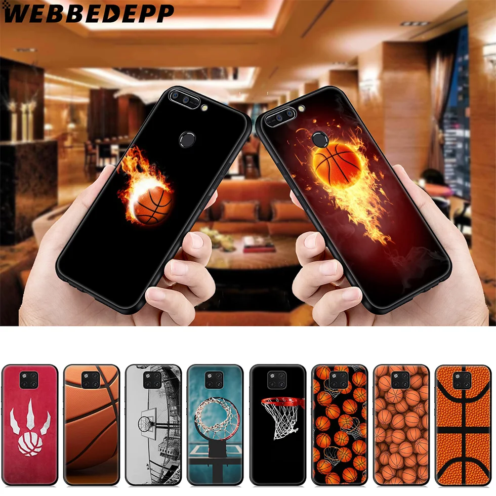 WEBBEDEPP баскетбольный чехол для Huawei Mate Honor 20 6A 7A 7C 7X 8 9 9X 10 View Lite Pro 30 |