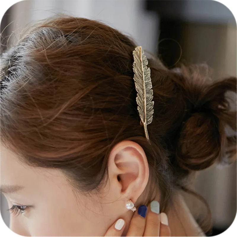 1Pcs Gold Leaf Hair Clip Girls Vintage Hairpin Princess Women Hair Styling Accessories Hairpins For Women Braiding Styling Tool 1Pcs Gold Leaf Hair Clip Girls Vintage Hairpin Princess Women Hair Styling Accessories Hairpins For Women Braiding Styling Tool