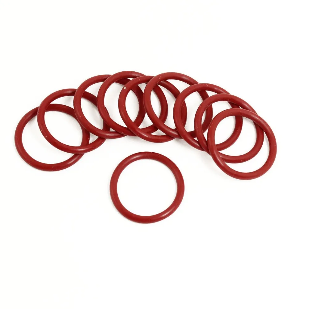 10 x Flexible Soft Rubber O Ring Seal Washers Replacement Red 30mm x 3mmin Gaskets from Home