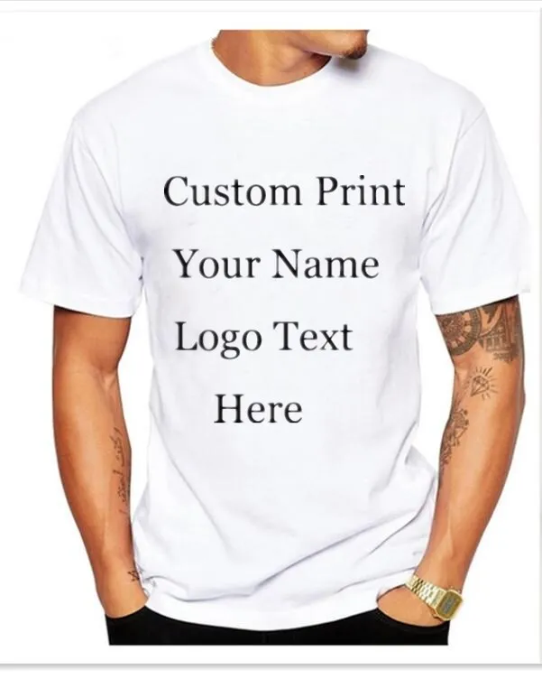 

2017Your picture. Let's add a print The male female child 100%cotton short shirt XS--XXL