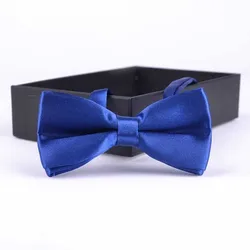 Classic Kids Bowtie: Fashion Solid Color Butterfly Tie (Royal Blue)