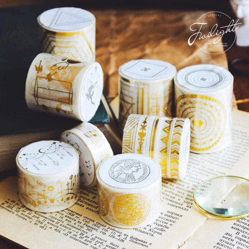 

8PCS/LOT gilding paper decorative tape masking tape washi tape