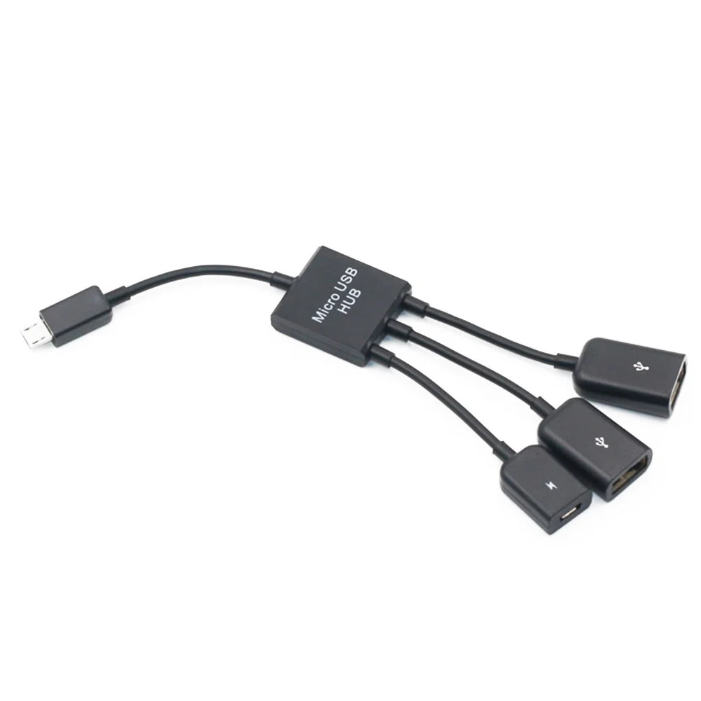 3 в 1 Micro USB зарядка OTG концентратор кабеля адаптер конвертер удлинитель для Samsung Sony