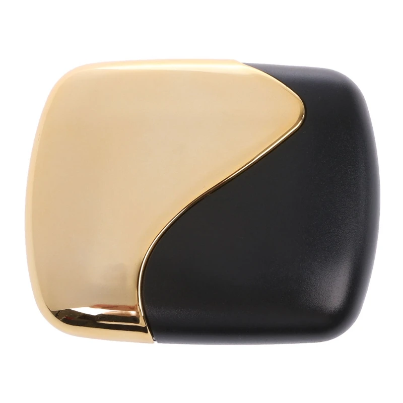 

Fashion Contact Lens Box Care Patchwork Design Travel Portable Case With Mirror Storage Holder