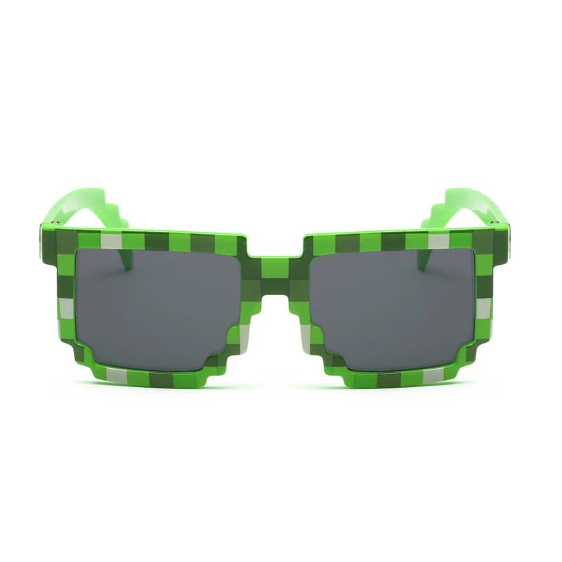Длинные Хранитель модная детская одежда модные квадратные солнцезащитные очки для детей пикселей солнцезащитные очки мозаикой для маленьких мальчиков и девочек Солнцезащитные очки 10 шт./компл. LKP-KID1