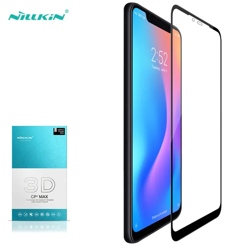Ceny Szkło hartowane 3D dla xiaomi mi 8 Nillkin CP + maksymalna krzywa pełne pokrycie 9H łuk Pre mi um dla xiaomi mi 8 SE folia zabezpieczająca ekran