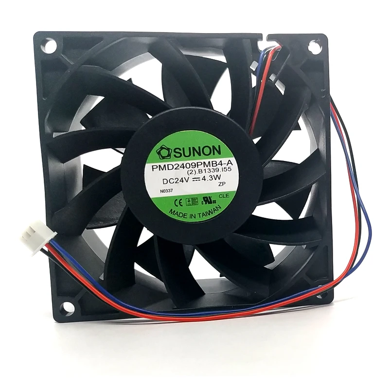 Оригинальный PMD2409PMB4-A DC 24V 9cm 92*92*38MM 3-линейный охлаждающий вентилятор | Компьютеры и