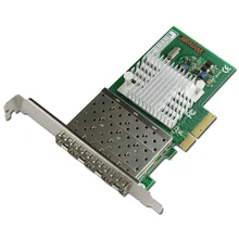Четырехпортовый Fibre Channel PCI-E X4 карта Gigabit Ethernet сетевой адаптер NHI350AM4