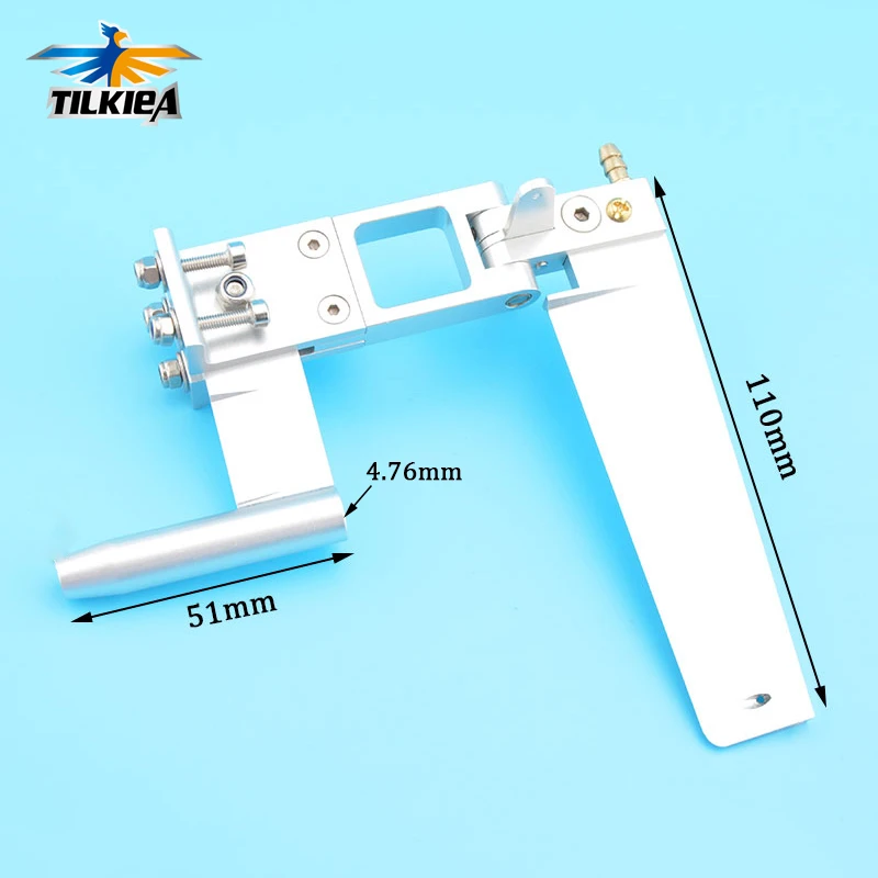 RC Boat Flexible Shaft Bracket Rudder Aluminum Strut Rudder For 3/16 Flexible Axle Methanol