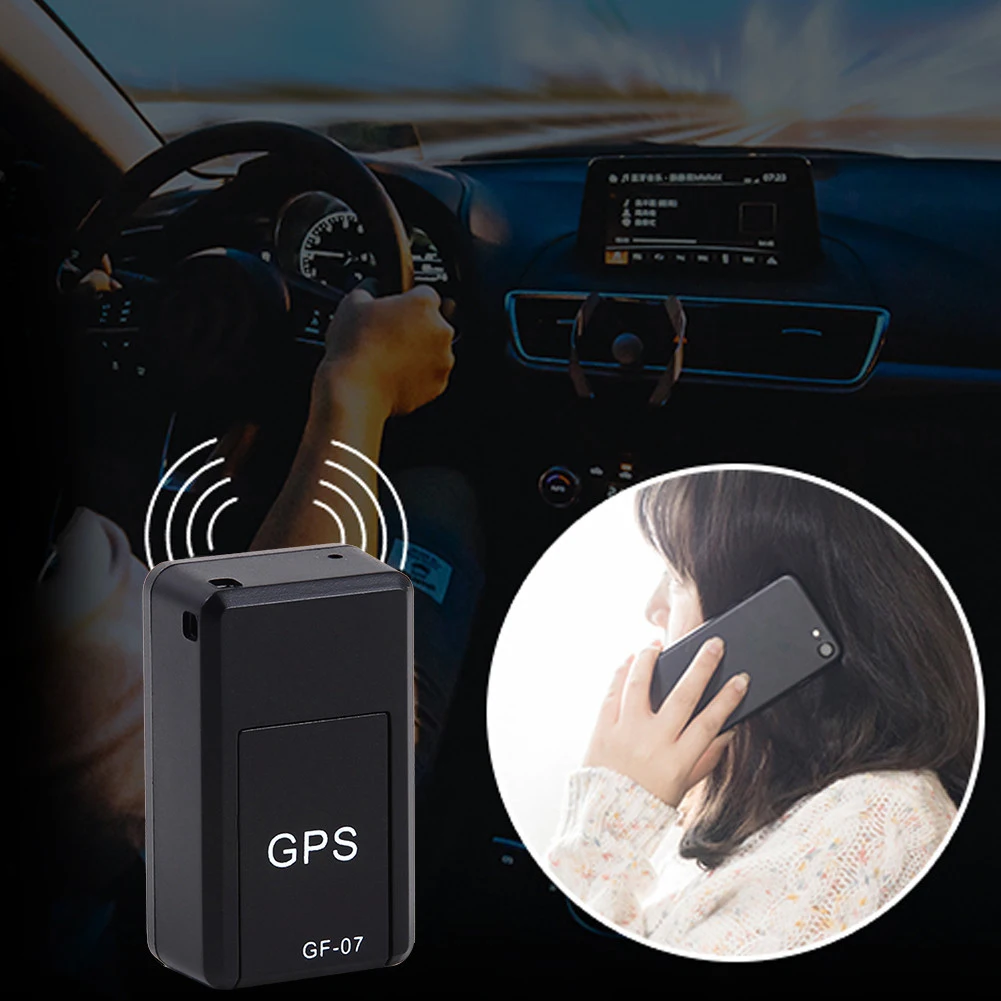 Gf07 мини ногтей автомобиля gps локатор адсорбции запись анти-Потеря устройства Голосовое управление может записывать для автомобиля мотоцикл трек