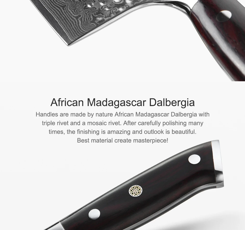 Hezhen 7 インチ包丁nakiri包丁高炭素ダマスカスステンレス鋼ビッグ肉屋シャープ刃快適なハンドル Kitchen Knives Aliexpress