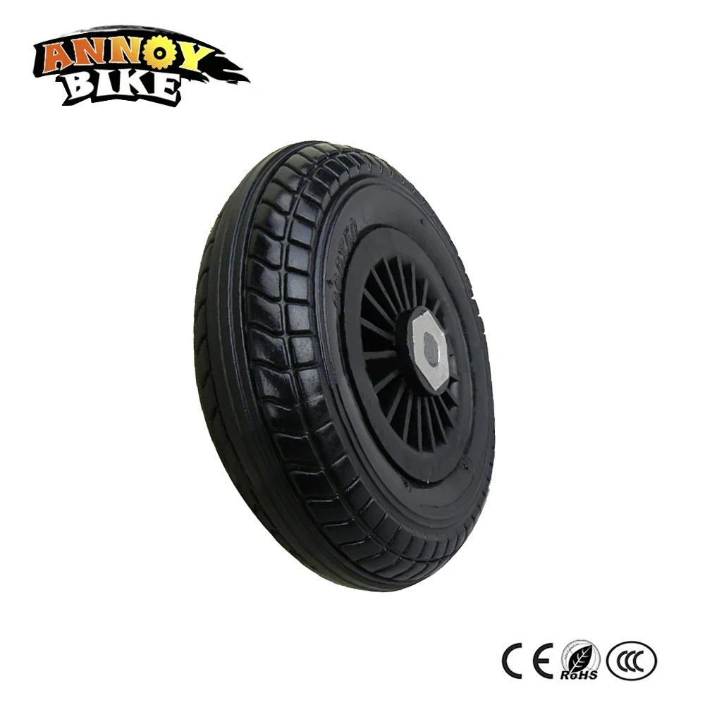 Discount 8inch PU Tire Solid 200*50 Electric bike Balance bike PU Solid Tire For Wheelchair Scooter Transaxle Engine DIY Hub Motor kit 1