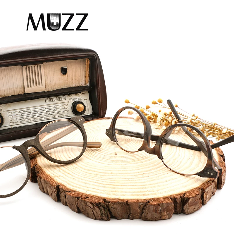 Новые Брендовые очки MUZZ с прозрачными линзами винтажные деревянные мужские в