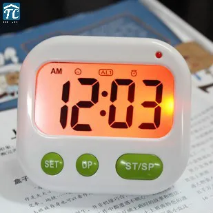 

Luminova Led Digital Timer Vibration Alarm Clock Desktop Electronic Candy Watch Convenient Clocks Mini Travel Snooze Student