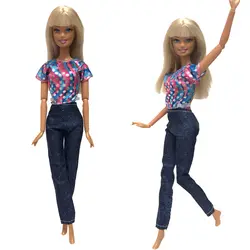 NK 2019 Новые платье куклы красивые ручной работы вечерние ClothesTop мода платье для Барби прекрасная кукла лучший ребенок Girls'Gift 005A