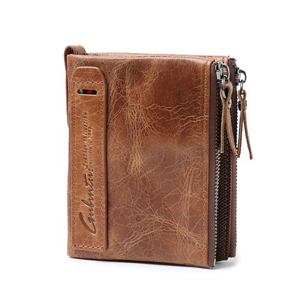 

Wallet Men Genuine Leather Wallet ID Credit Card Holder Clutch Bifold Coin Purse Men Pockets Wallet For Credit Cards 2019