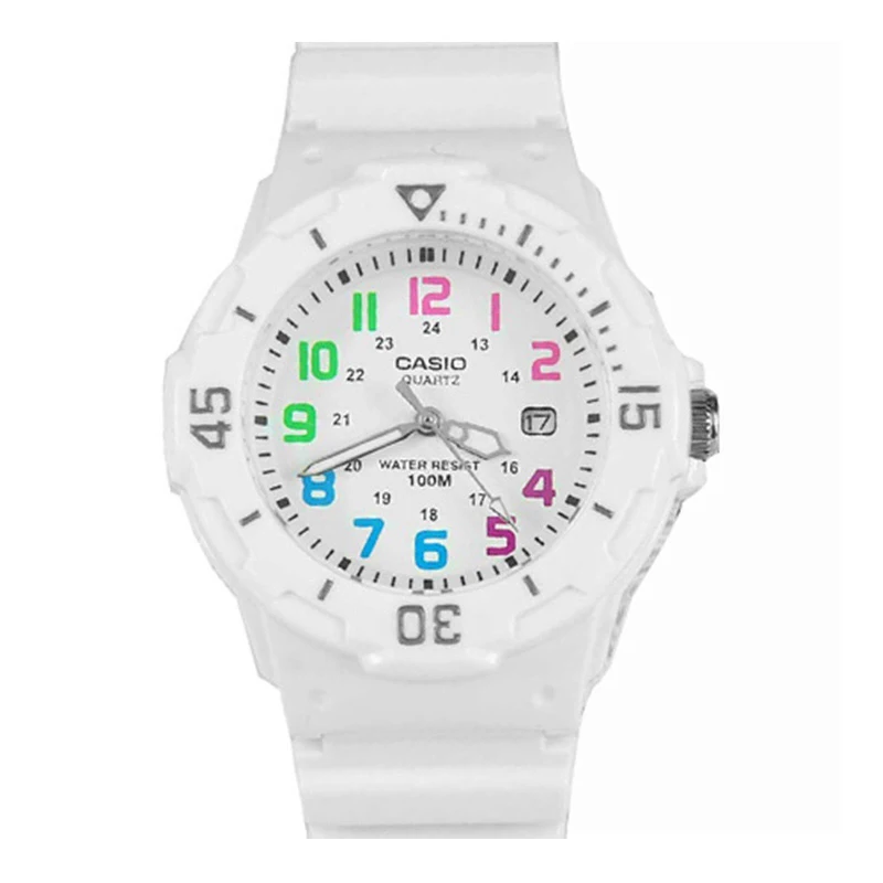 CASIO Часы LRW-200H-4B силиконовый ремешок Спортивная Дата день для женщин влюбленных Пара часы водонепроницаемый подарок relogio feminino настольные часы - Цвет: LRW-200H-7B