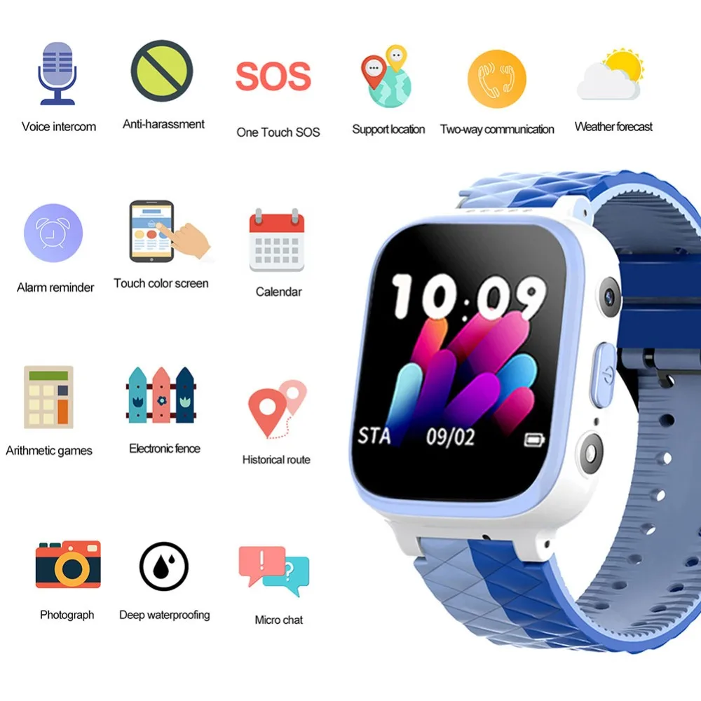 Y35 Kinder Touchscreen Smart Uhren mit GPS GSM Locator IP68 Wasserdicht SOS Anti-verloren Anruf Ger