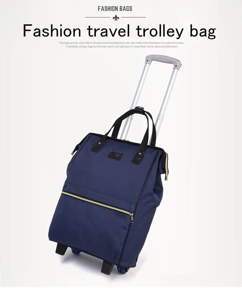 Женские деловые дорожные сумки на колесиках, дорожные рюкзаки на колесиках, рюкзак на колесиках, рюкзак на колесиках Mochila, Оксфорд, багаж на колесиках, чемодан