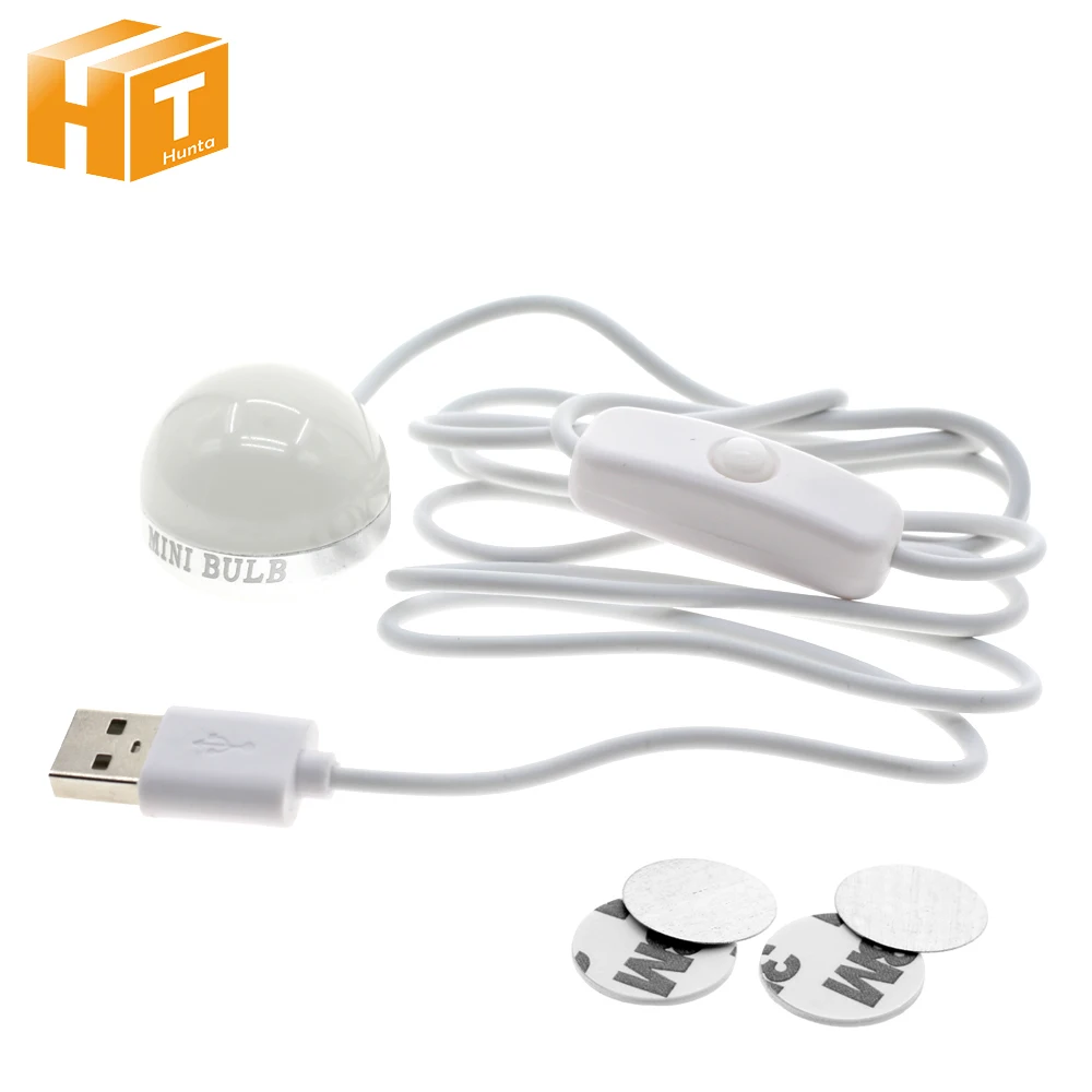 

LED Book Light 2W USB Powered Mini LED Bulb Portable Study Reading Light.