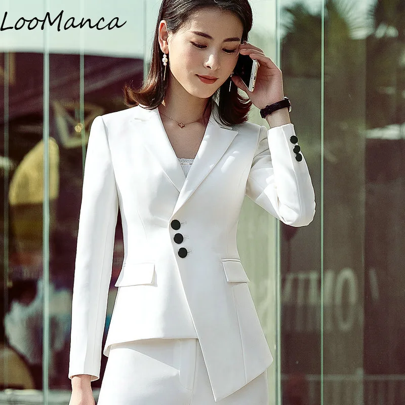 blazer and skirt set black