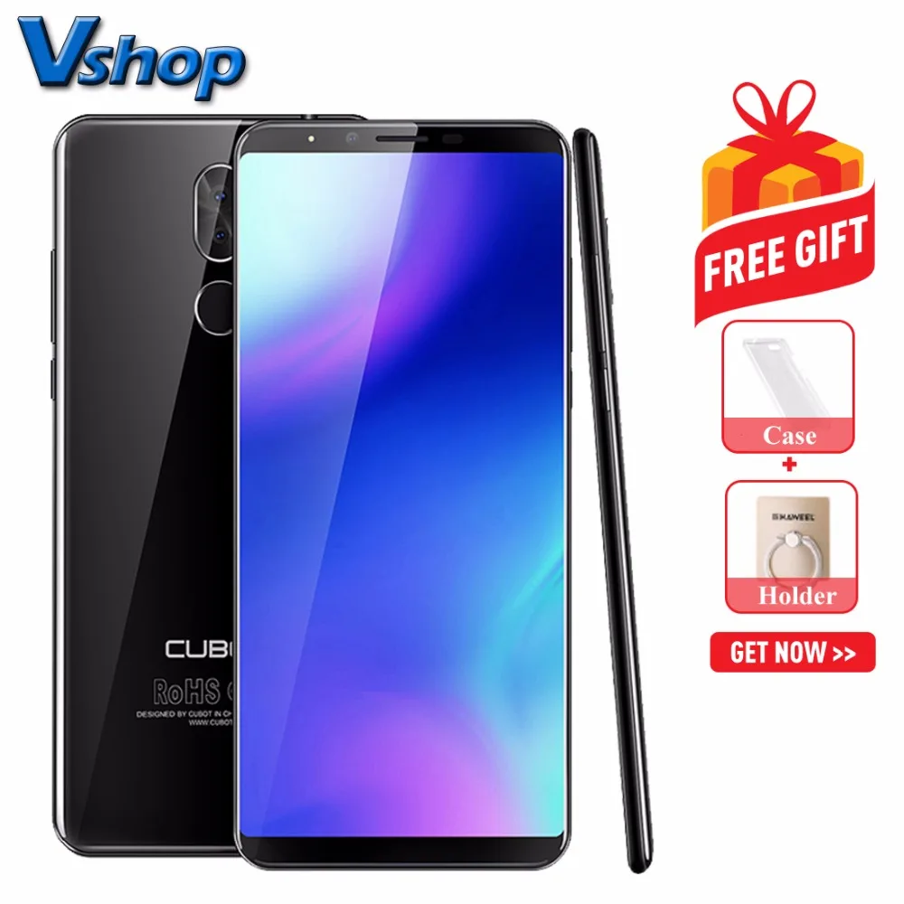 

Original Cubot X18 Plus 4G Mobile Phones Android 8.0 4GB+64GB Octa Core Smartphone Dual Back Cameras 5.99" 1080P FHD Cell Phone