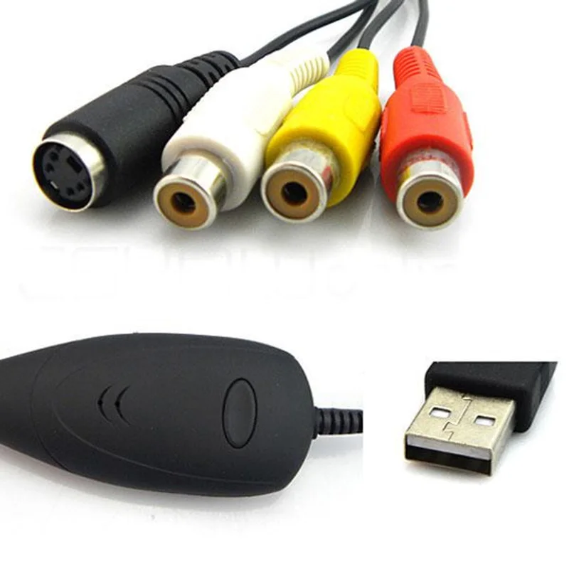 10pcs Ezcap172 USB Video Grabber Audio Converter DVD Maker Capture Video from VHS 8MM Game Player TV Camera Win7/8 32/64bits10