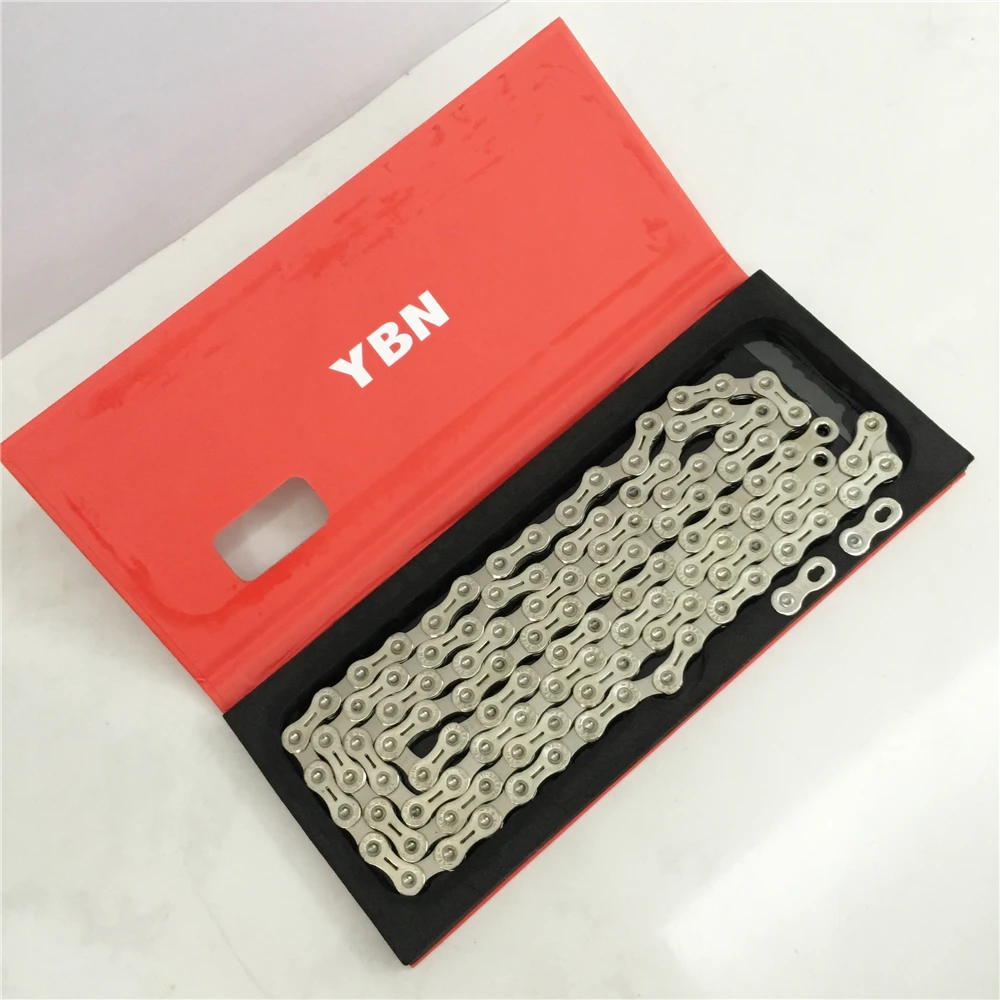

YBN 11 Speed Bicycle Chain 11S SL Semi Hollow Silver Chain MTB Mountain Road Bike Bicycle Chains For Shimano Sram Campagnolo