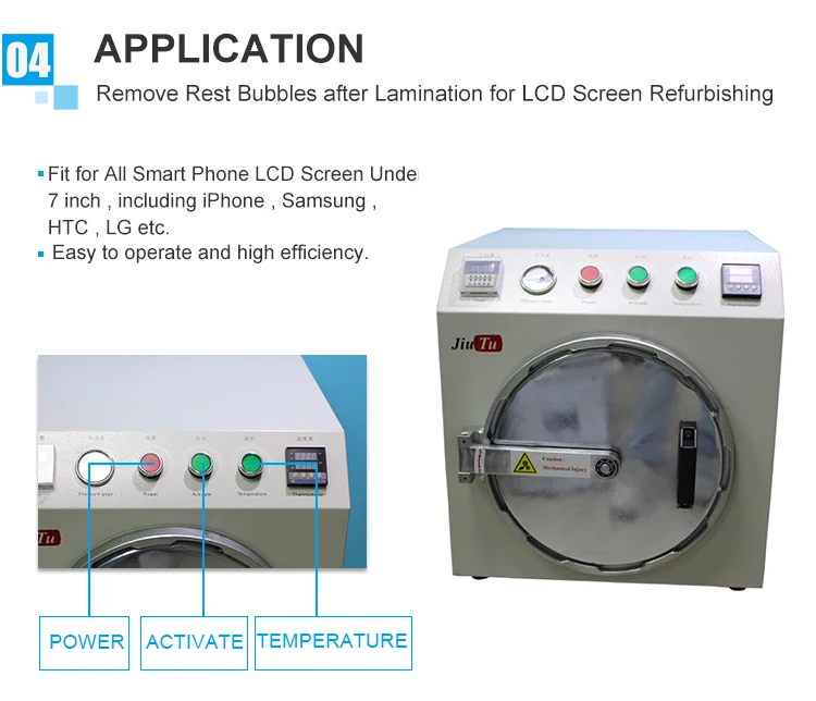 Multi-Size High Pressure Autoclave OCA Adhesive Sticker LCD Bubble Remove Machine for Fix Cell Phone Touch Screen Glass Repai (5)