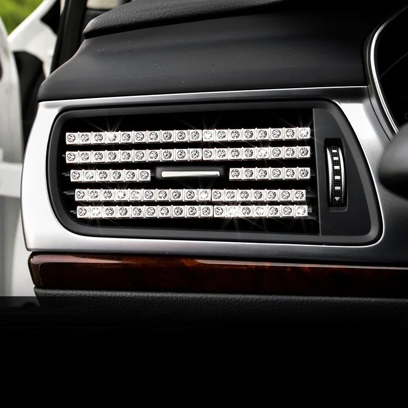 

Auto Decorative Modified Automobile Button Ignition Interior High-grade Covers Sticker Strip Trim Protecter 18 19 FOR Audi A6