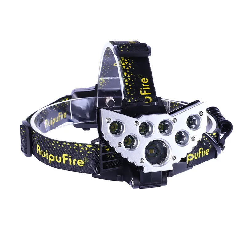 7X XM-L T6 Torch Led Light Headlight Rechargeable 18650 Headlamp Travel Head Torch  5 Modes Headlight White Zaklamp 35JY1407