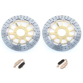 

BIKINGBOY Front Brake Disks Discs Rotors Pads For Suzuki GSF 600 Bandit / S 2000-2004 K1-K4 SK1-SK4 SV 650 S 99-02 GSX750F 98-02