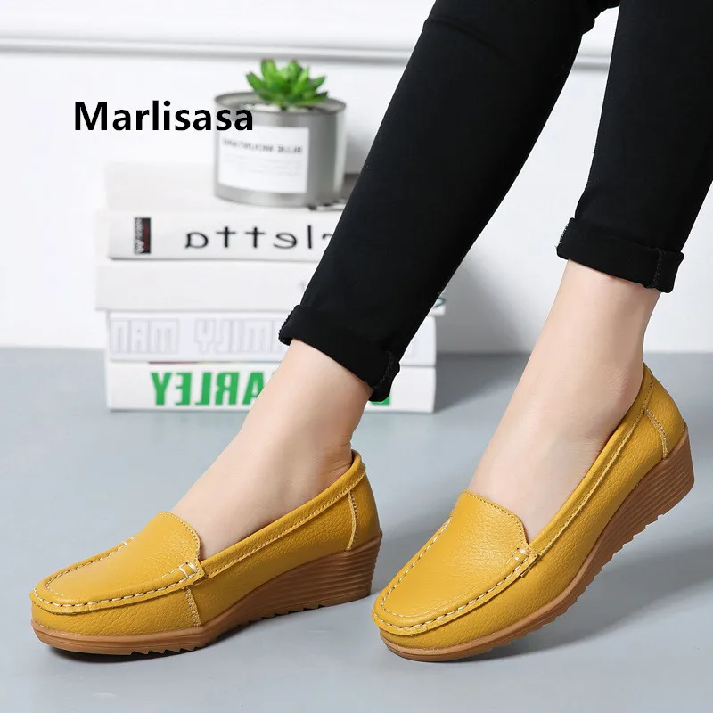 Marlisasa Frauen Flache Schuhe/женские классические туфли высокого качества на плоской