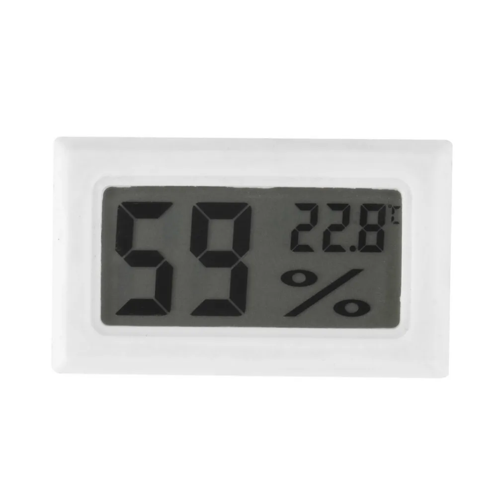 Мини ЖК-цифровой термометр гигрометр зонд для инкубатора холодильник морозильник термограф датчик измерителя температуры и влажности - Цвет: 48X28.6X15.2mm