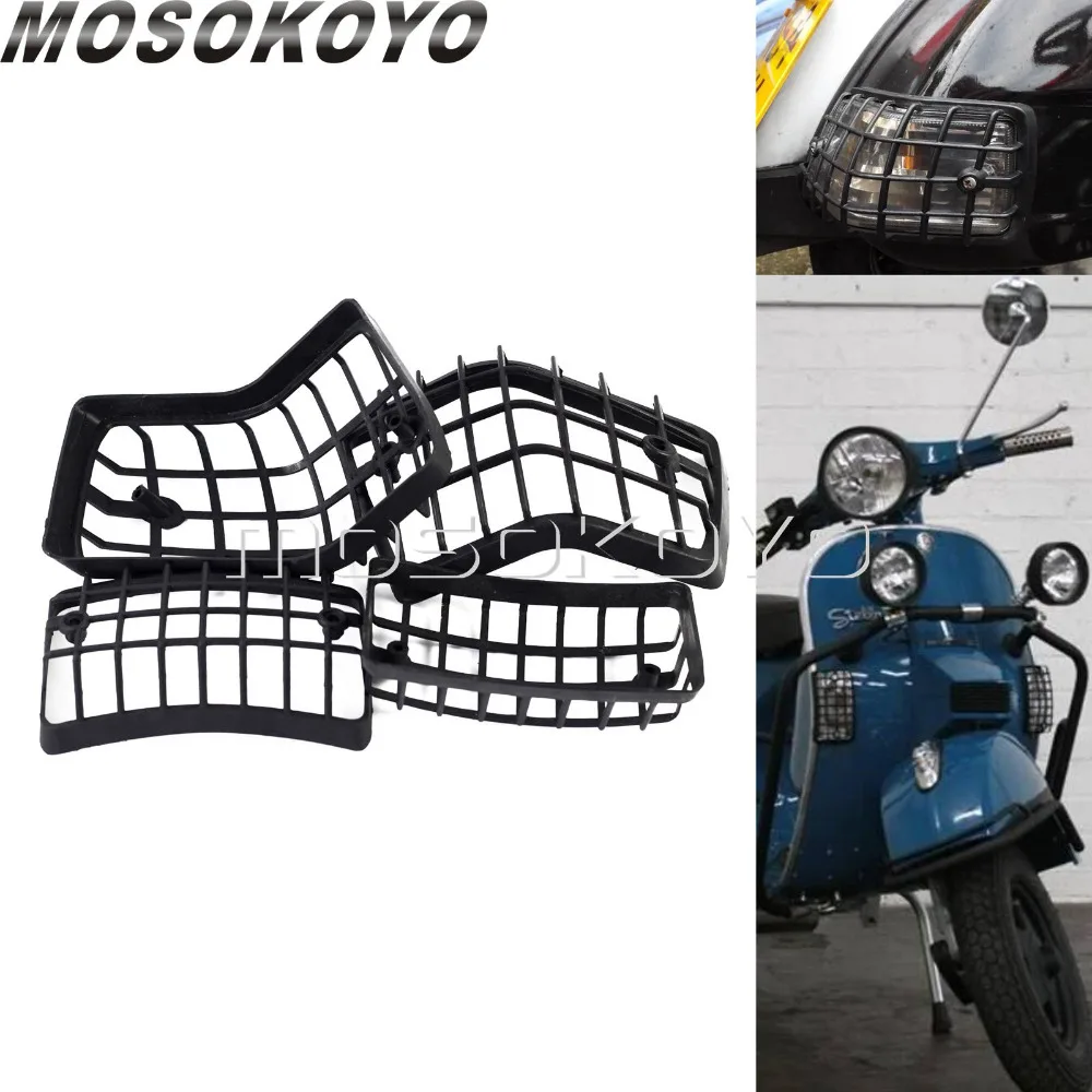

Motorcycle Scooter Front Rear Indicator Grill Guard Turn Signal Light Grille Cover Protector for Vespa PX LML Star VSX VNX